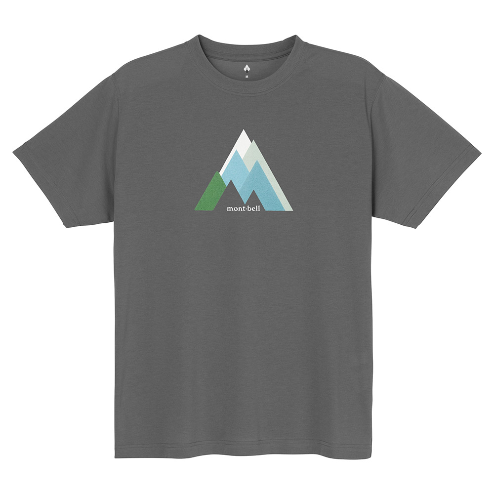 【mont-bell】中性款 Wickron T-shirt Peaks  山脈短袖排T
