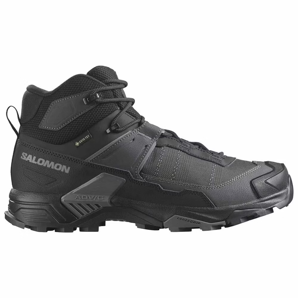 【Salomon】男款 X ULTRA 5 Goretex 中筒登山鞋 寬楦