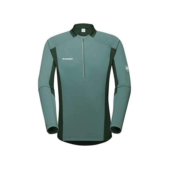 【MAMMUT 長毛象】男款 Aenergy FL Half Zip LS AF 抗菌半拉鍊長袖排汗衣