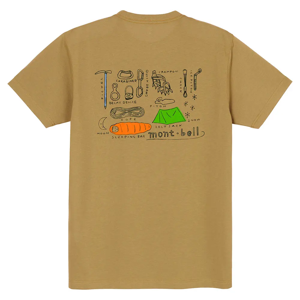 【mont-bell】中性款 Wickron T-shirt Mountain Gear 登山裝備短袖排T