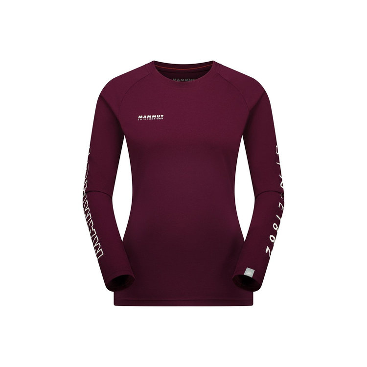 【MAMMUT 長毛象】女款 QD Logo Print Longsleeve T-Shirt AF 圓領長袖上衣