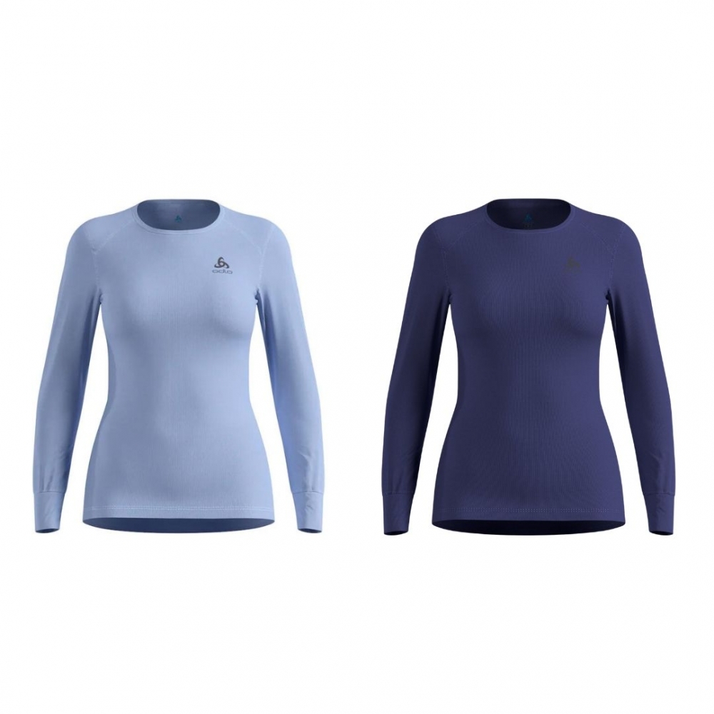 【ODLO】女款 ECO 銀離子保暖型圓領長袖上衣