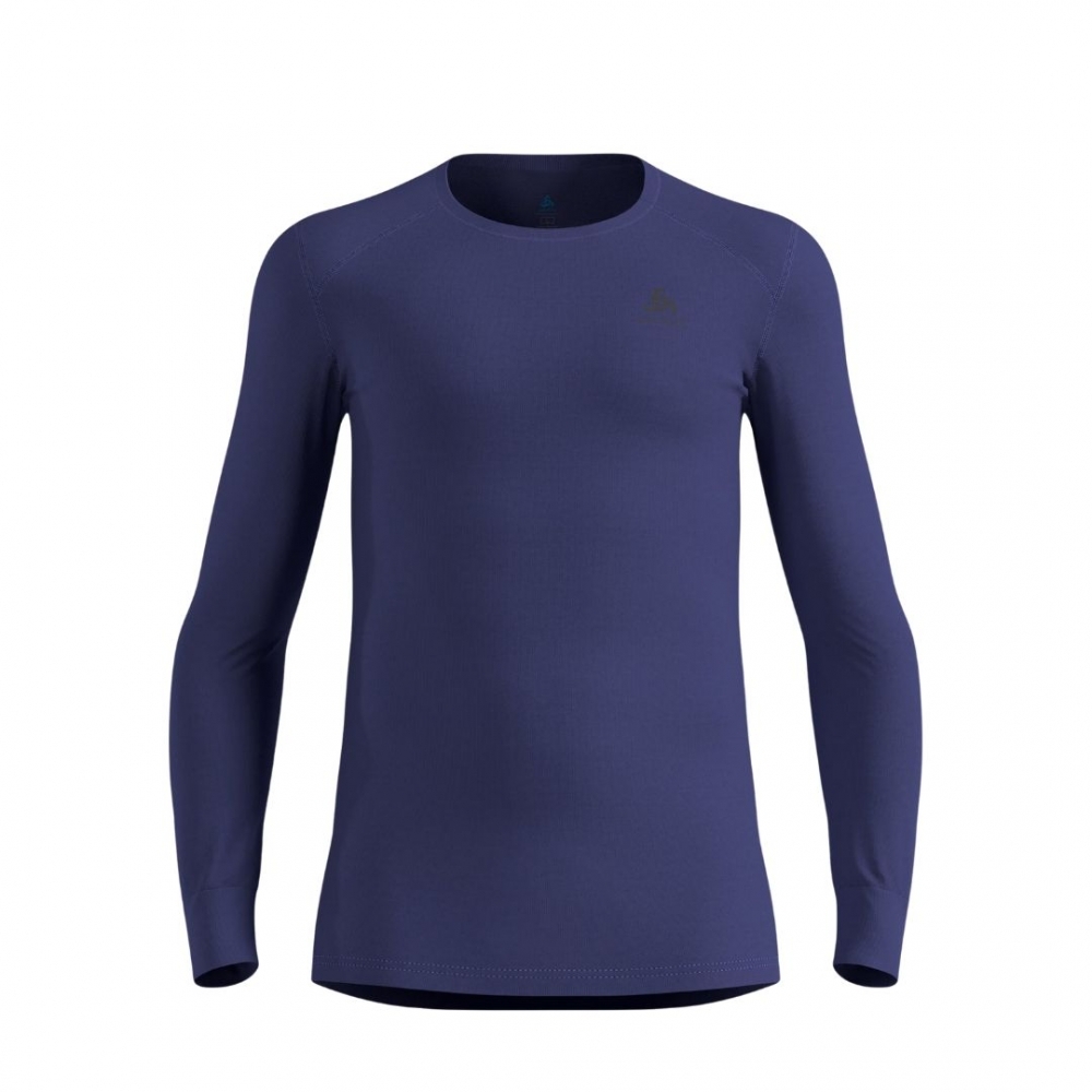 【ODLO】男款 ECO 銀離子保暖型圓領長袖上衣