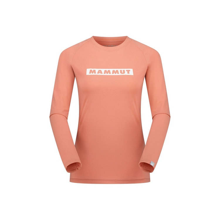 【MAMMUT 長毛象】過季出清75折!! 女款 QD Logo Print Longsleeve T-Shirt AF 圓領長袖