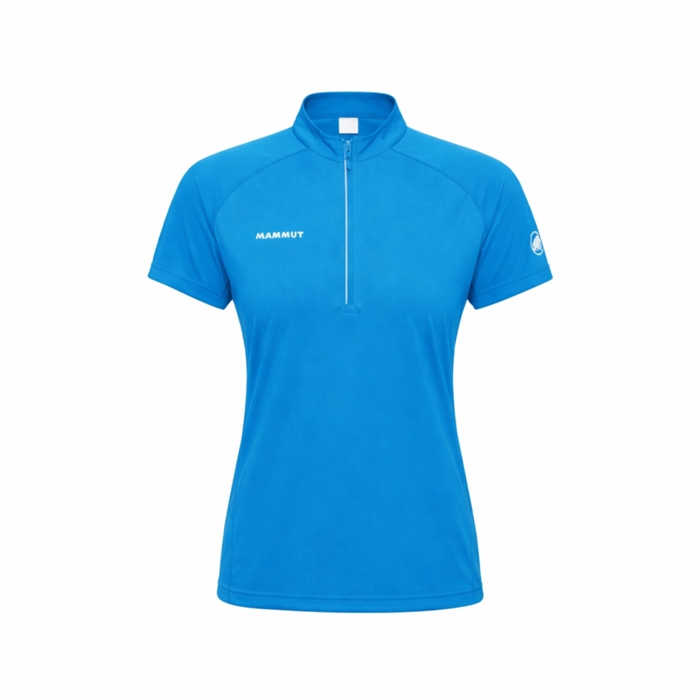 【MAMMUT 長毛象】女款 Ducan FL Half Zip T-Shirt AF 抗菌半拉鍊短袖排汗衣