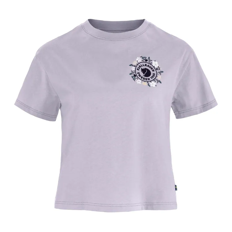 【Fjällräven 小狐狸】女款 Fjällblomster Logo T恤