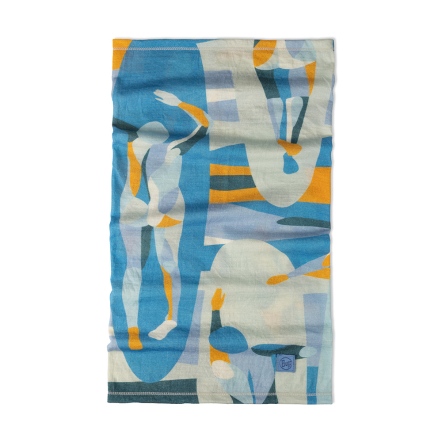 【BUFF】舒適素面 150gsm 美麗諾羊毛頭巾-Surfrider-浪潮藍