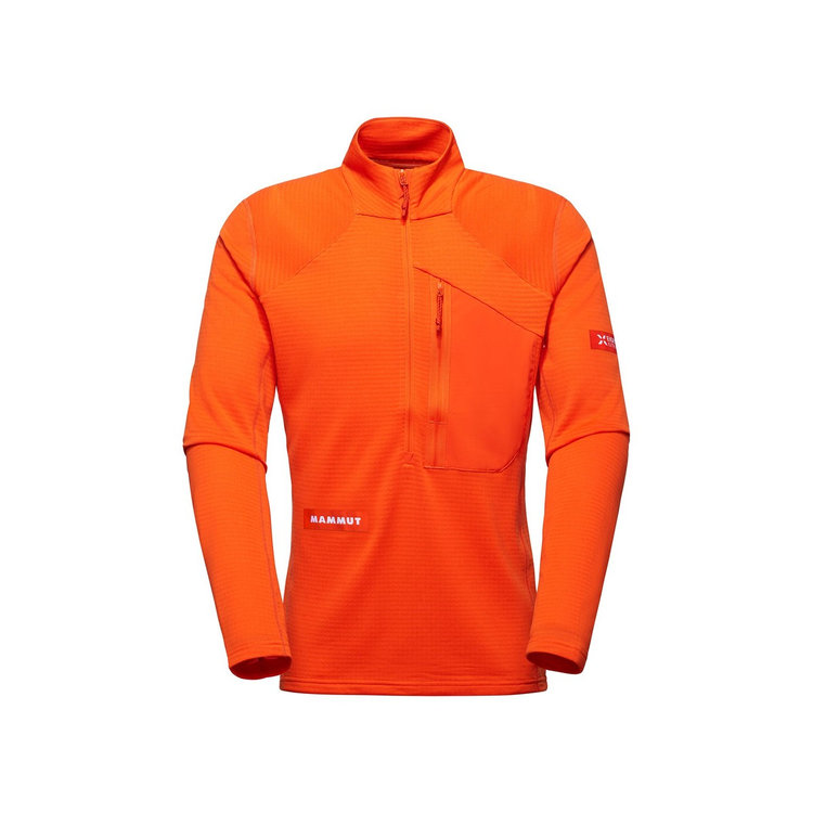【MAMMUT 長毛象】男款Eiger Nordwand Advanced FL Half Zip Pull半門襟刷毛長袖上衣AF