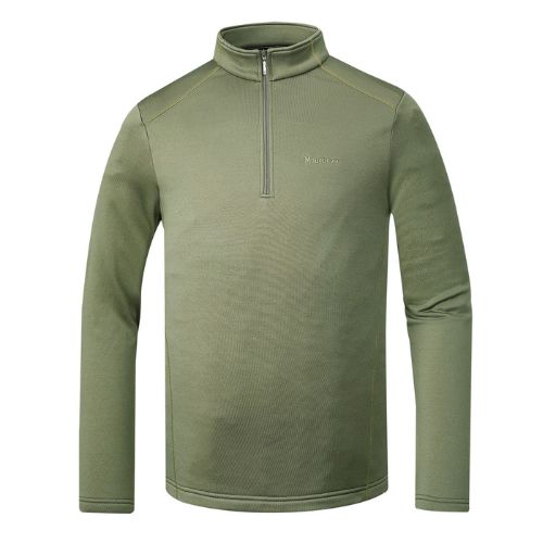 【Mountneer 山林】男款 Polartec Power Stretch 半門襟保暖長袖上衣(A12P05)