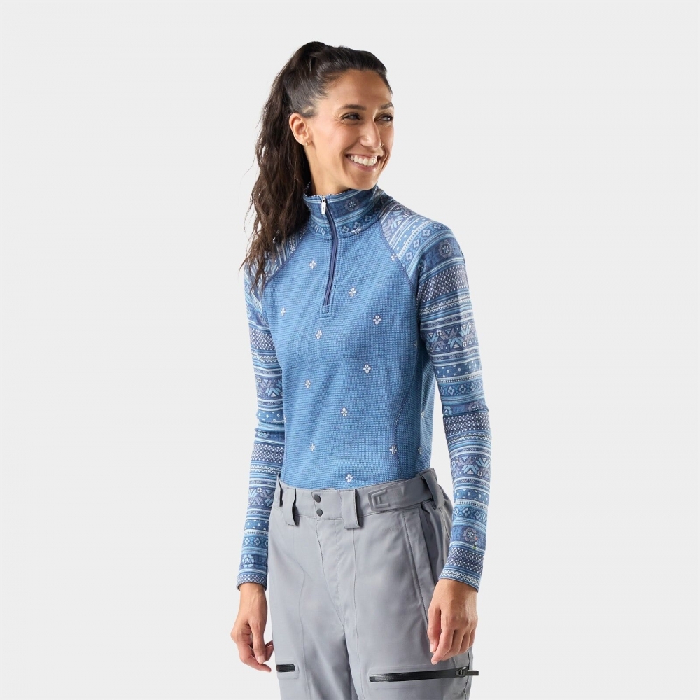 【Smartwool】女款 Thermal 美麗諾羊毛長袖拉鍊T(SW002829)