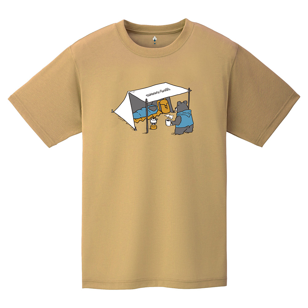 【mont-bell】中性款 Wickron T-shirt Camping Bwar 露營熊短袖排T