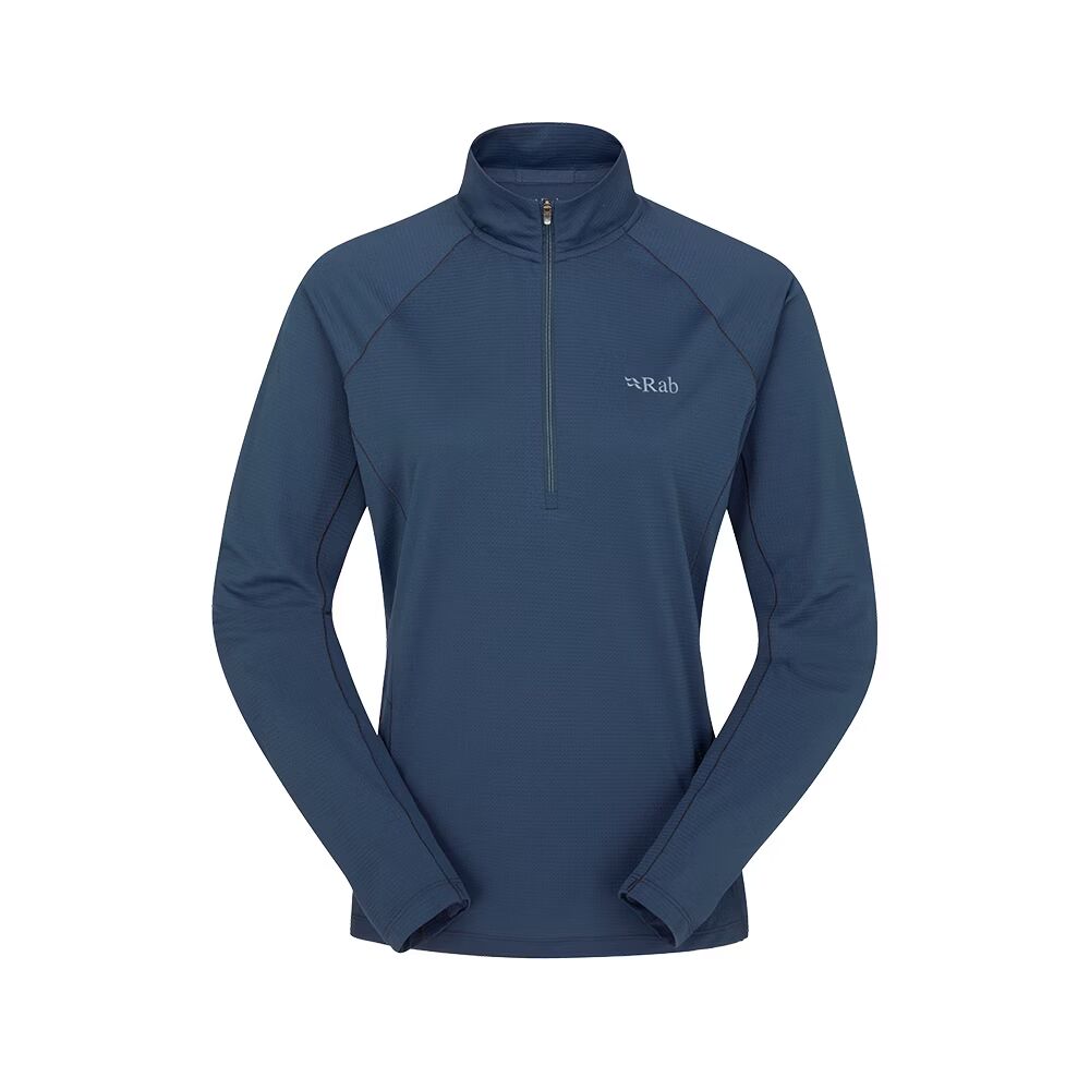 【Rab】女款 Sonic LS Zip 長袖透氣拉鍊排汗衣