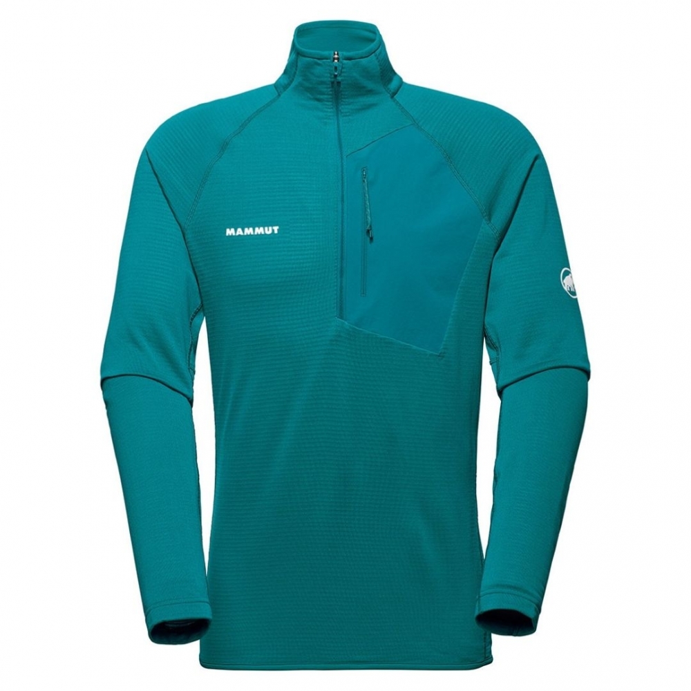 【MAMMUT 長毛象】男款 Aenergy Light ML Half Zip Pull AF 超輕量保暖長袖半拉鍊排汗衣