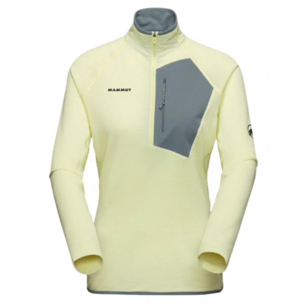 【MAMMUT 長毛象】女款 Aenergy Light ML Half Zip Pull AF 超輕量保暖長袖半拉鍊排汗衣