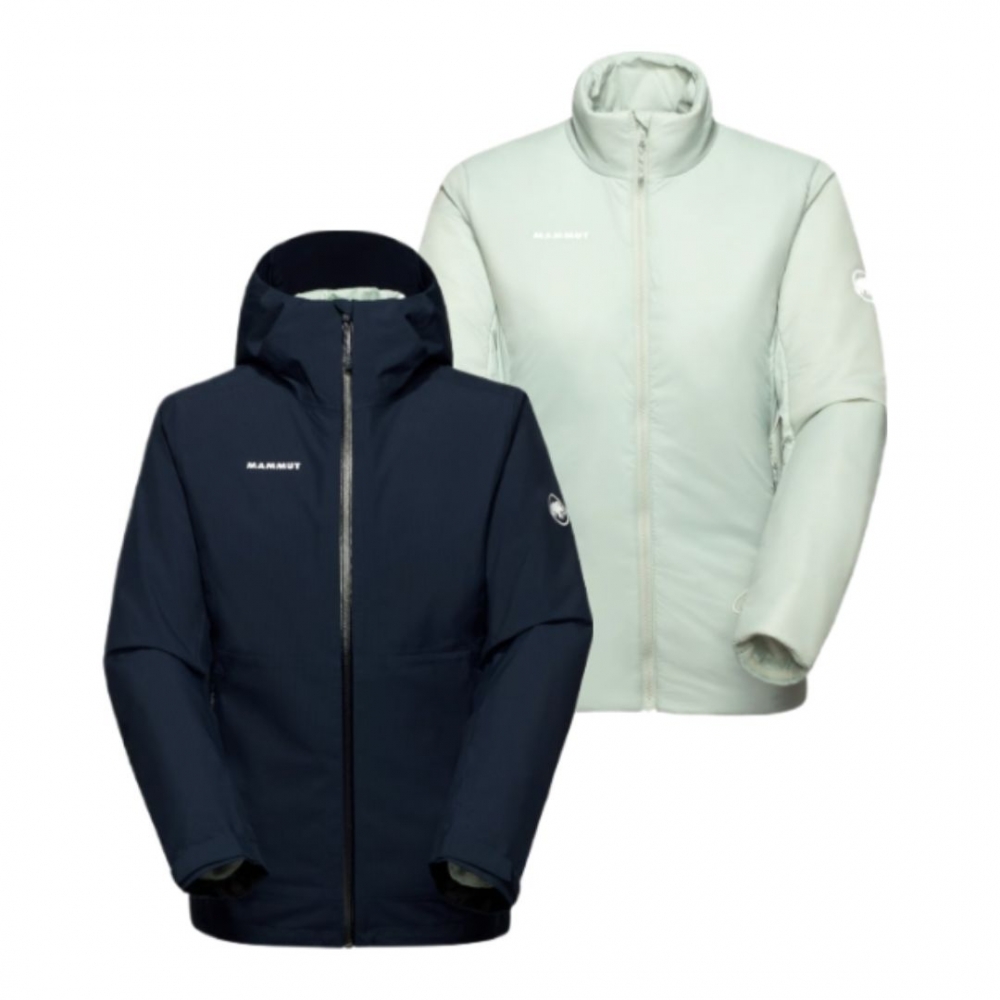 【MAMMUT 長毛象】女款 Alto Light 3 in 1 HS Hooded Jacket AF 輕量透氣防水連帽外套