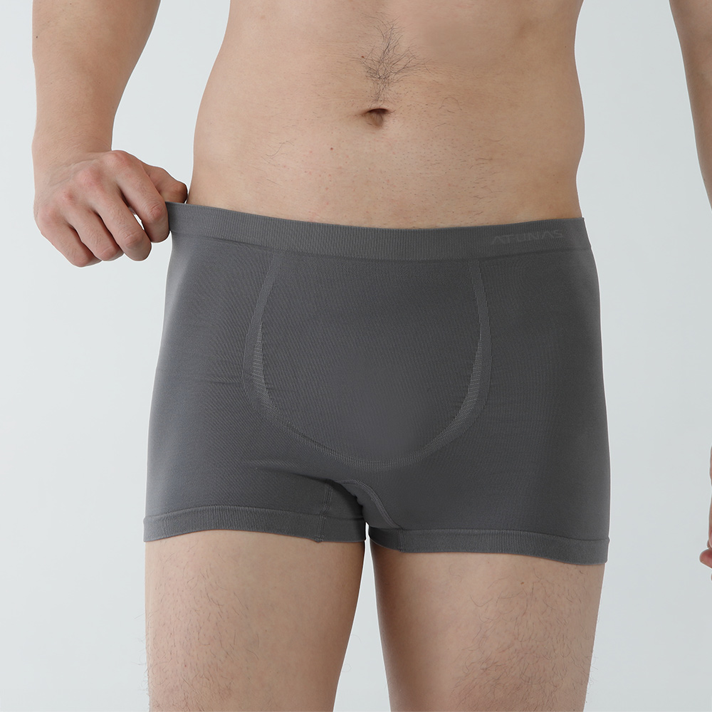 【ATUNAS 歐都納】男款 瞬透無縫抑菌中腰平口內褲