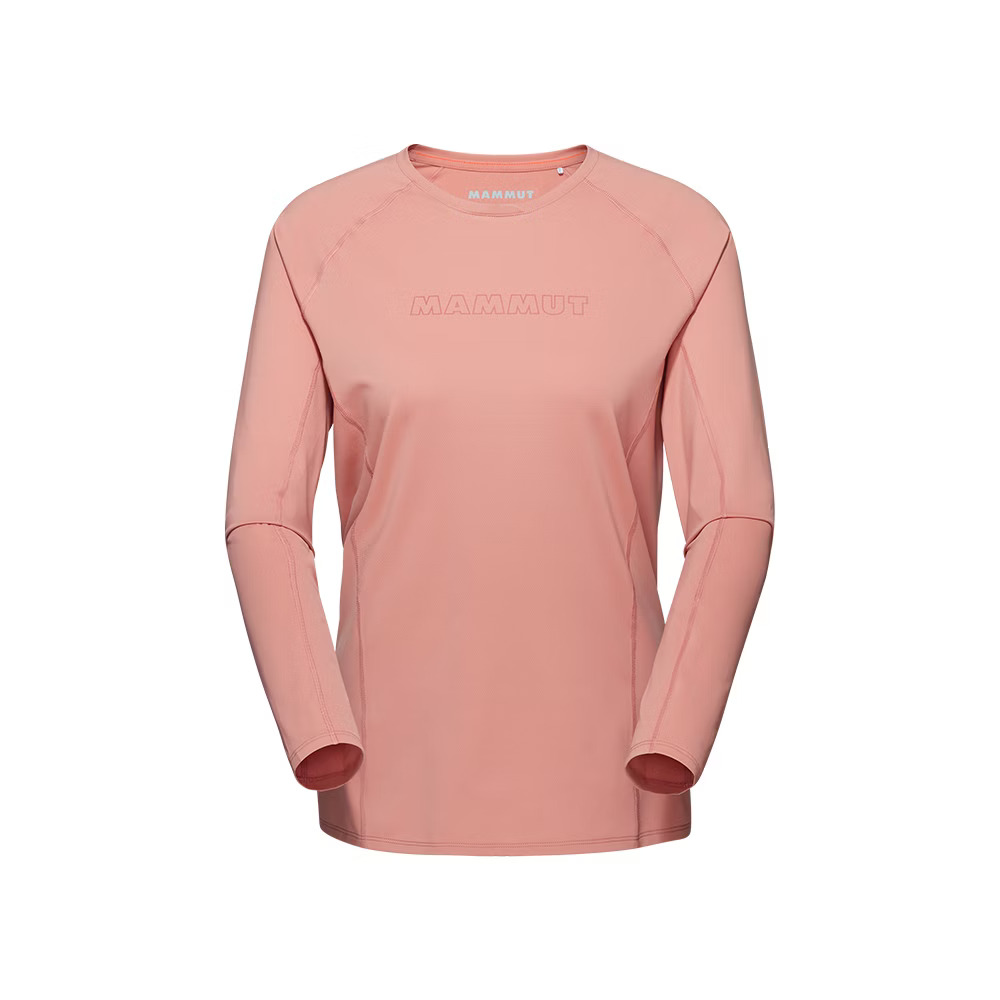 【MAMMUT 長毛象】過季出清75折!! 女款 Selun FL Longsleeve Logo 機能LOGO長袖T恤
