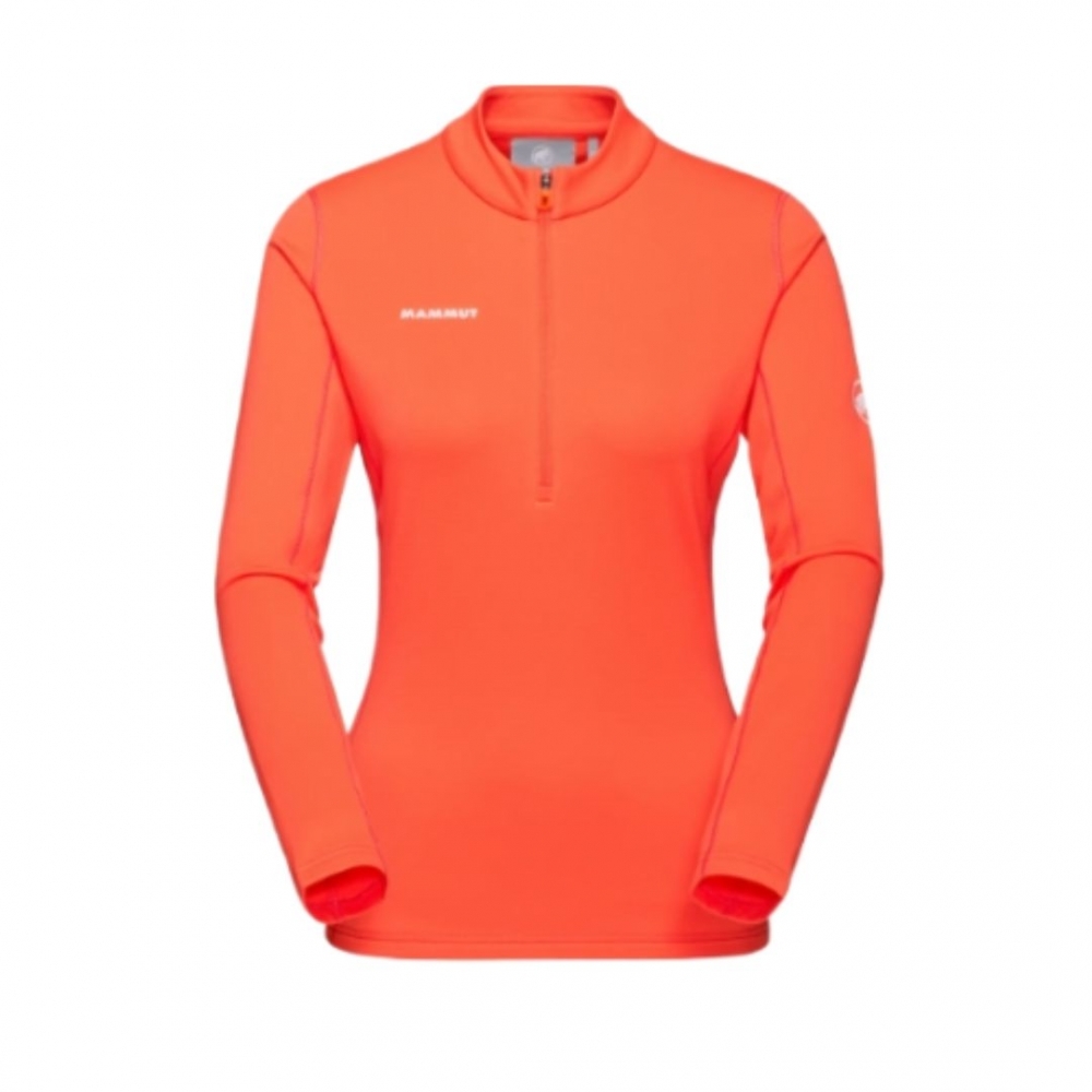 【MAMMUT 長毛象】過季出清75折!! 女款 Aenergy 保暖立領半拉鍊長袖排汗衣