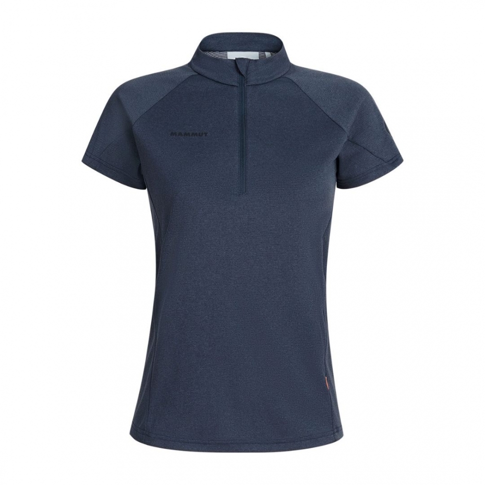 【MAMMUT 長毛象】特價6折!! 女款 Aegility Half Zip T-Shirt 立領半拉鍊短袖排汗衣