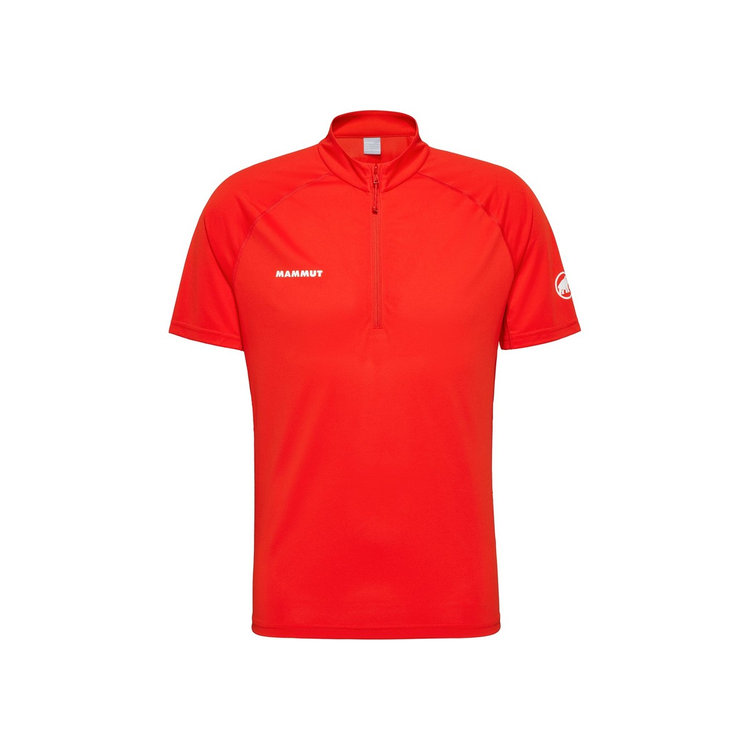 【MAMMUT 長毛象】男款 Ducan FL Half Zip T-Shirt AF 抗菌半拉鍊短袖排汗衣
