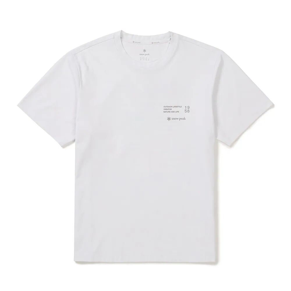 【Snow Peak】男款 快乾字母印花短袖T恤