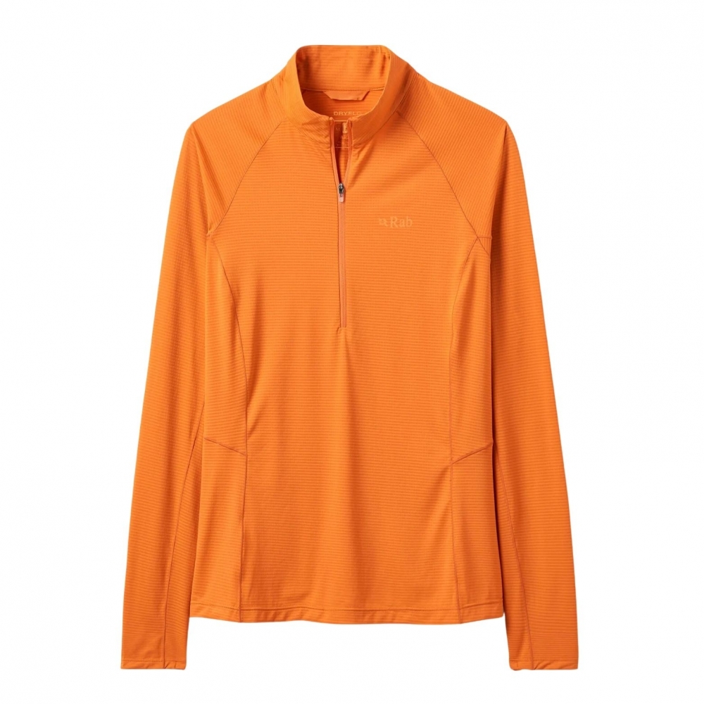 【Rab】女款 Sonic LS Zip 長袖透氣拉鍊排汗衣