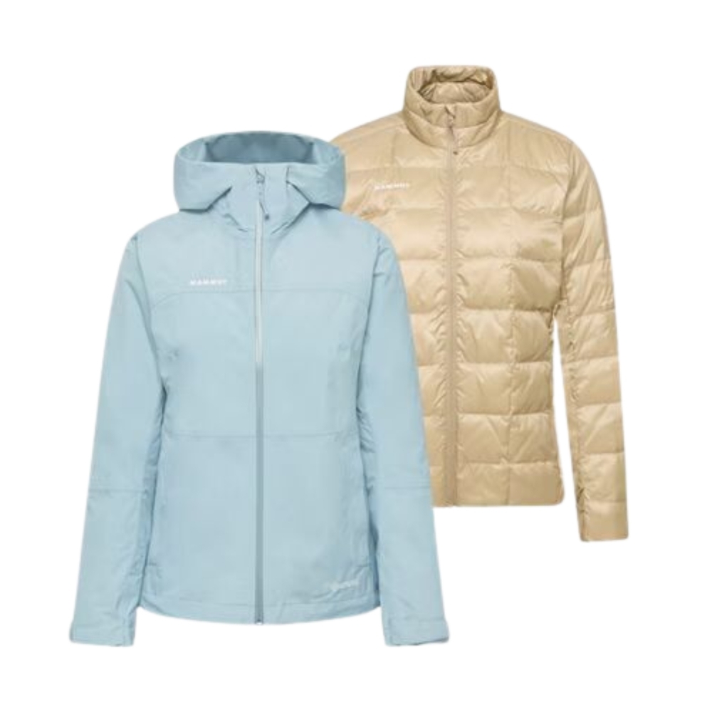 【MAMMUT 長毛象】女款 Treeline 3 in 1 HS Hooded AF GTX 兩件式防水保暖外套