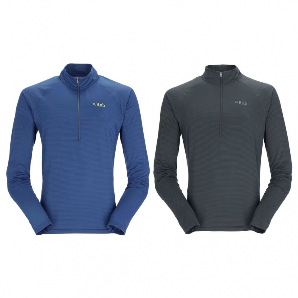 【Rab】男款 Sonic LS Zip 長袖透氣拉鍊排汗衣
