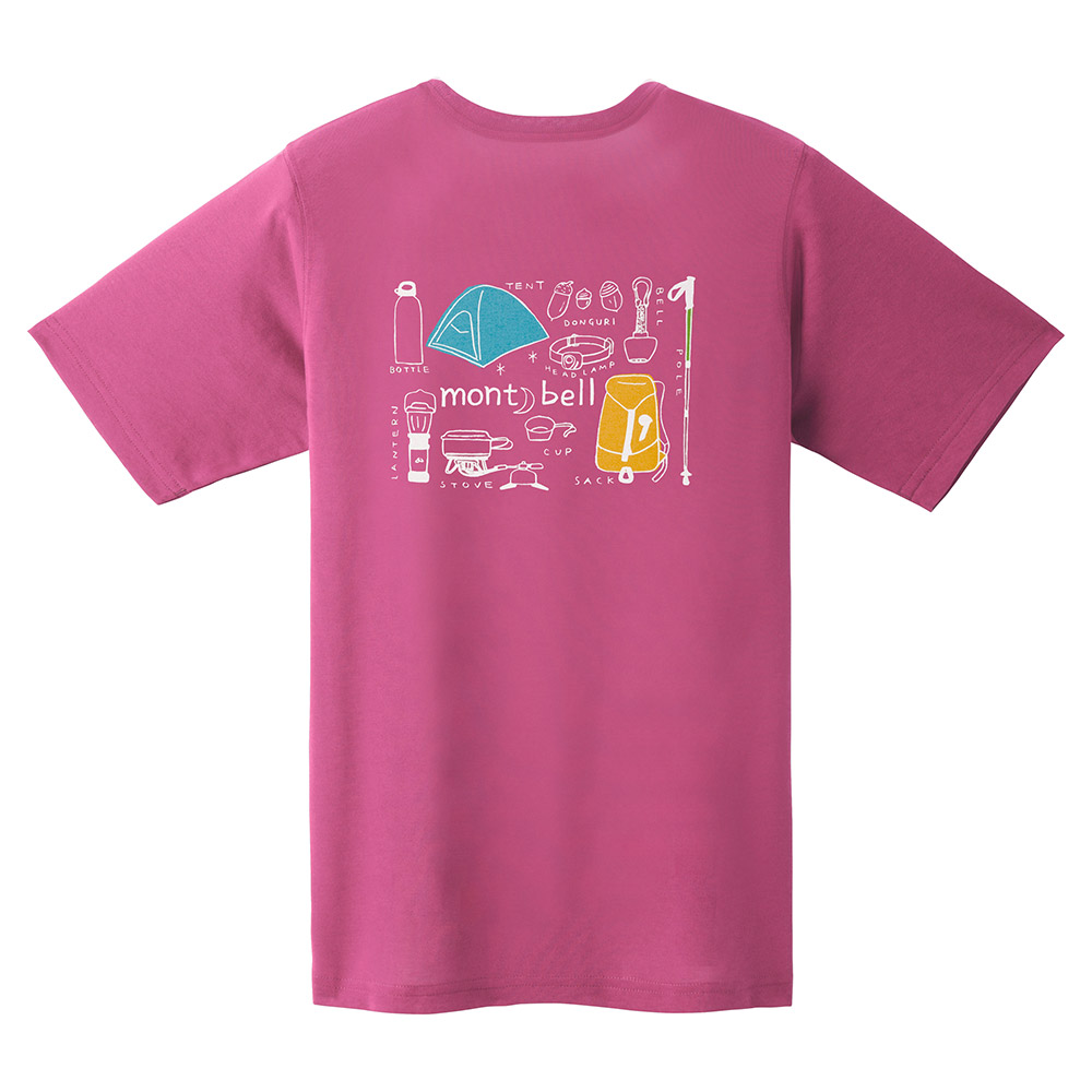 【mont-bell】女款 Wickron T-shirt Mountain Gear 登山裝備短袖排T