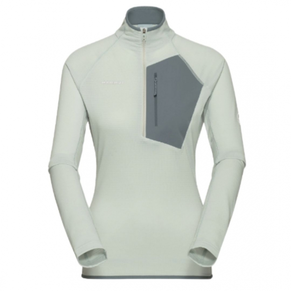 【MAMMUT 長毛象】女款 Aenergy Light ML Half Zip Pull AF 超輕量保暖長袖半拉鍊排汗衣