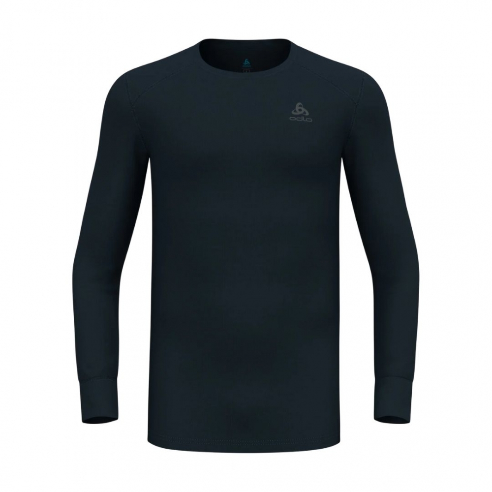 【ODLO】男款 ECO 銀離子保暖型圓領長袖上衣