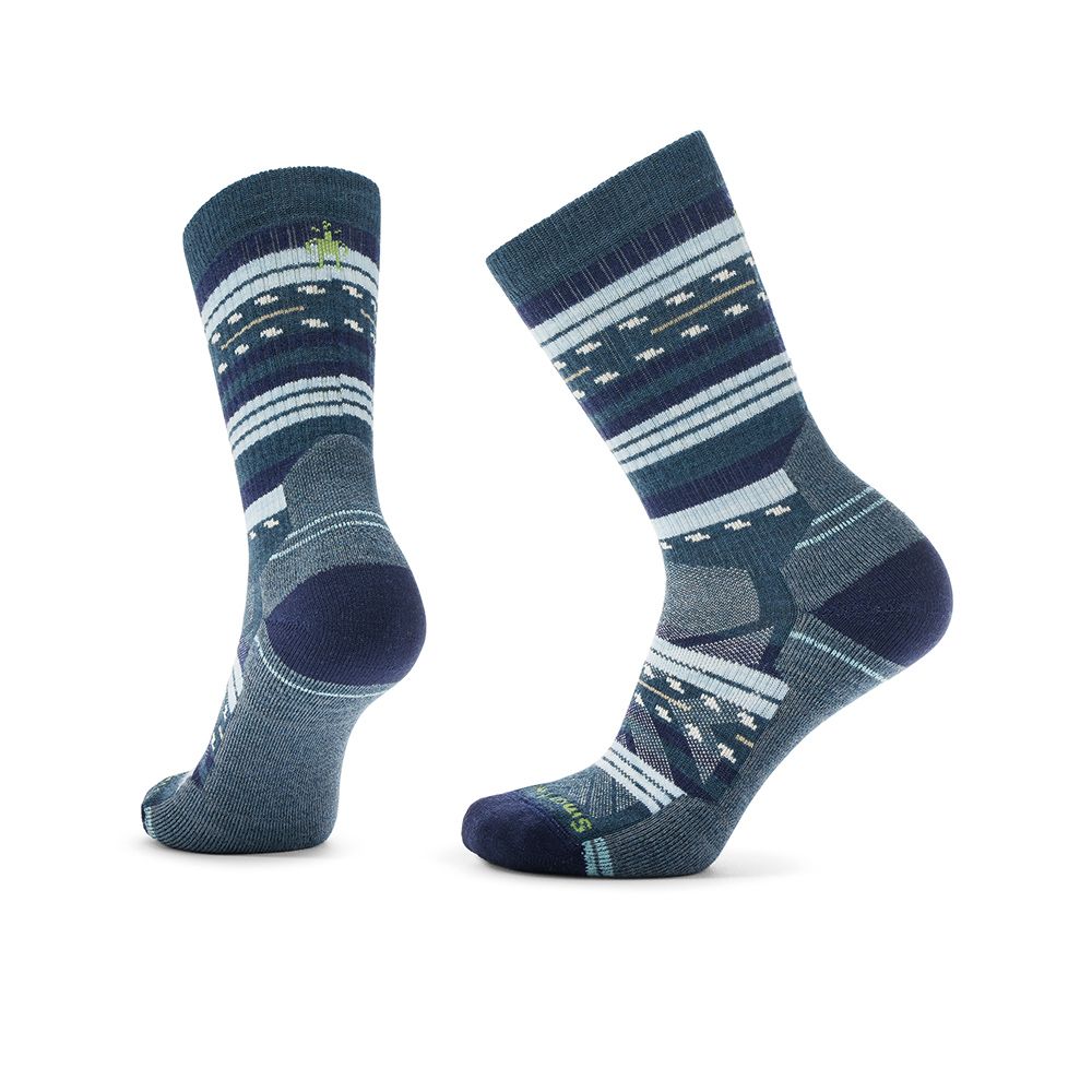 【Smartwool】女款 機能戶外全輕量減震瑪格麗特紋中長襪(SW001586)