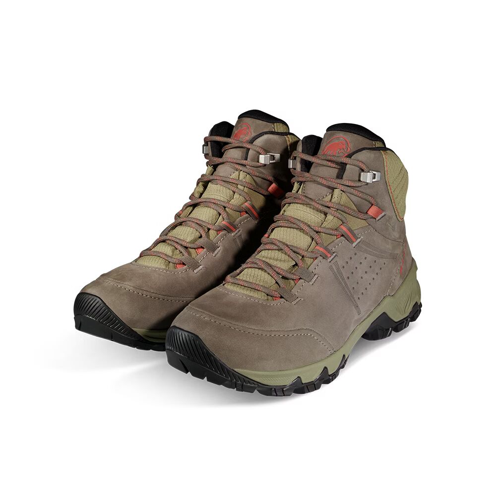 【MAMMUT 長毛象】女款 Nova IV Mid GTX 防水中筒登山皮靴(3030-04730)