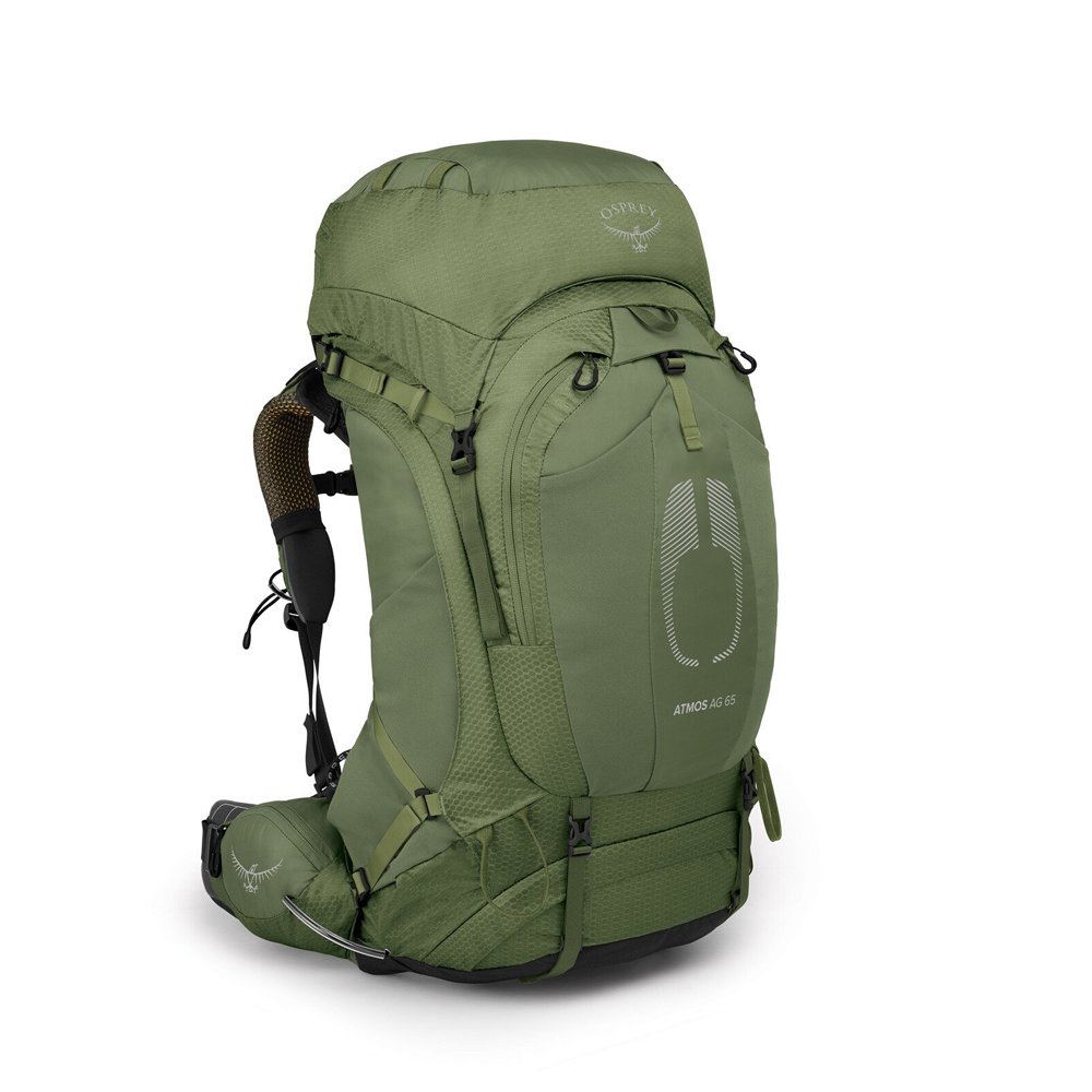 【Osprey】男款 Atmos AG LT 65L 輕量登山背包-神話綠 L/XL