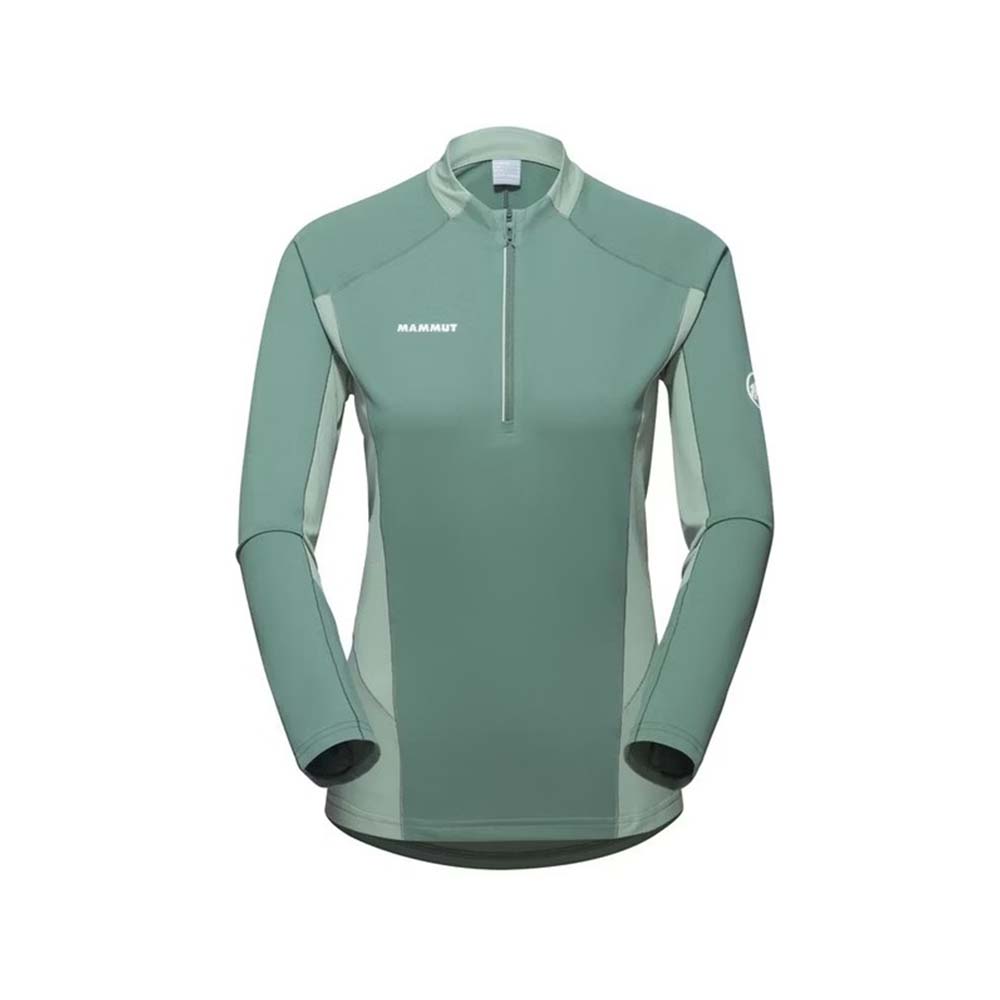 【MAMMUT 長毛象】女款 Aenergy FL Half Zip LS AF 抗菌半拉鍊長袖排汗衣