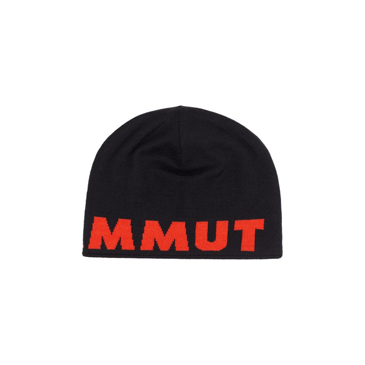 【MAMMUT 長毛象】Mammut Logo Beanie 正反兩用保暖針織LOGO羊毛帽
