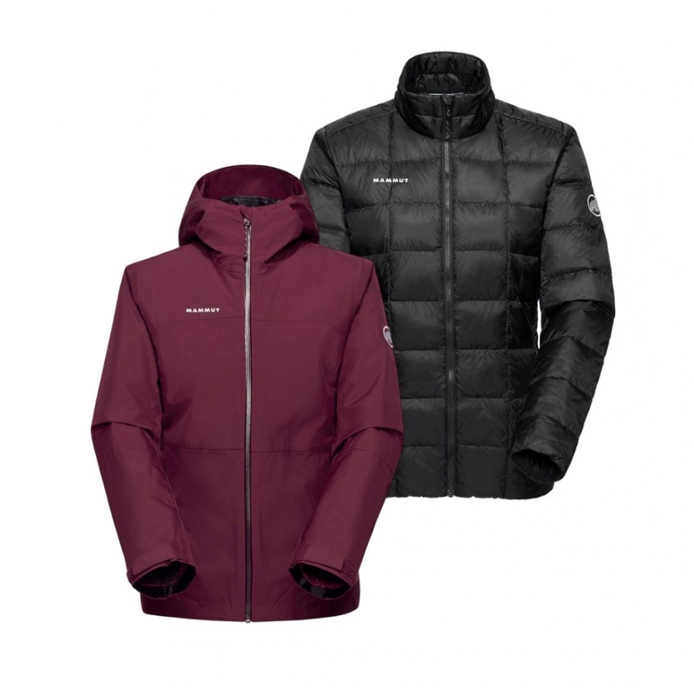 【MAMMUT 長毛象】女款 Treeline 3 in 1 HS Hooded AF GTX 兩件式防水保暖外套