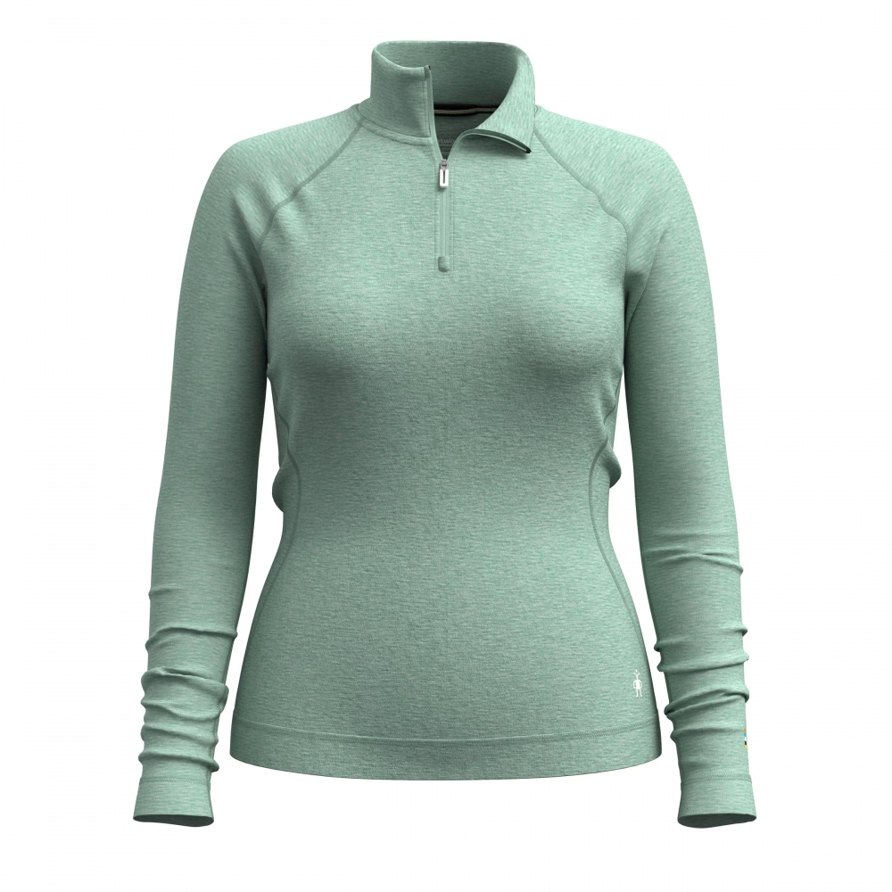 【Smartwool】女款 Thermal 美麗諾羊毛長袖拉鍊T(SW002829)